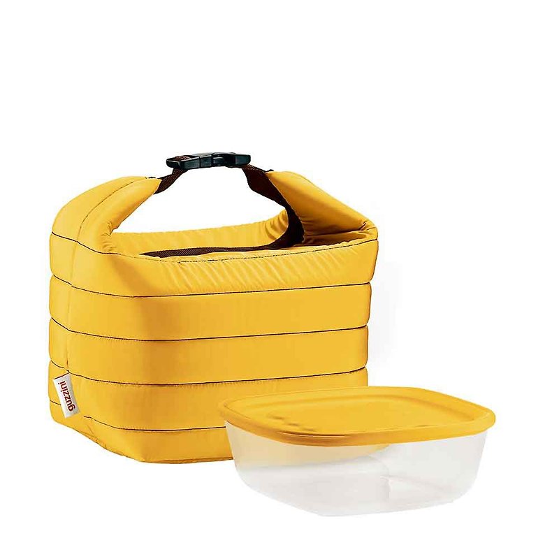 22cm野餐袋便當袋-時尚黃 - 餐桌布/餐墊 - 塑膠 黃色