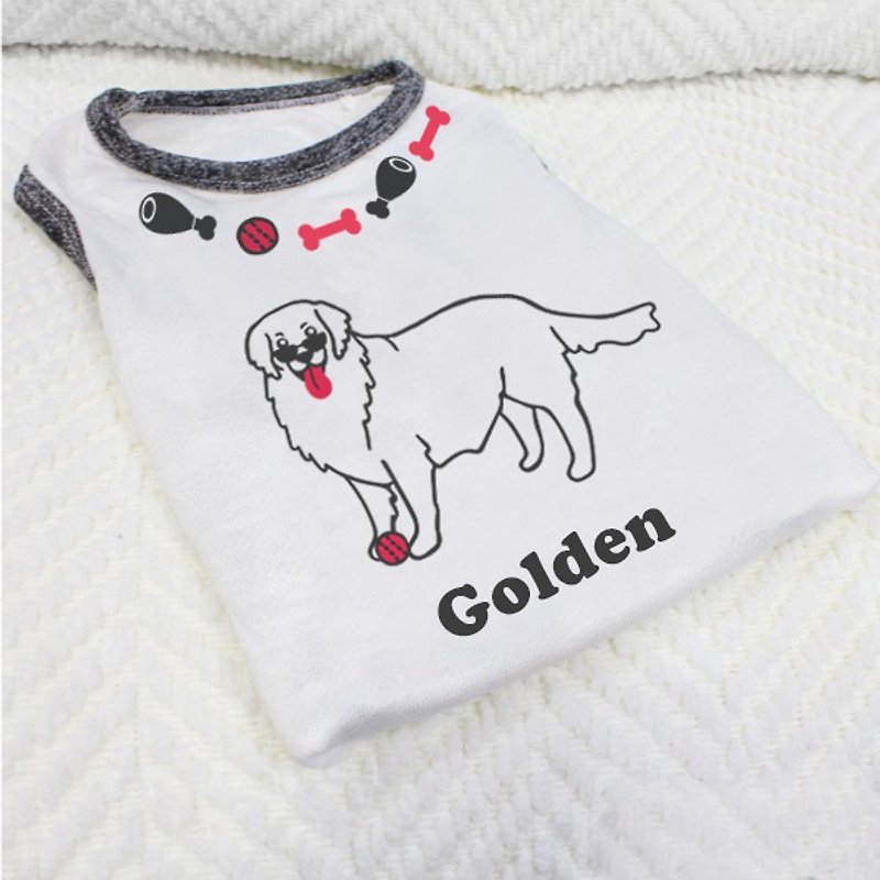 [NINKYPUP] Dog Reflective Clothes- Golden Retriever Boyl , customized design - Clothing & Accessories - Cotton & Hemp Multicolor