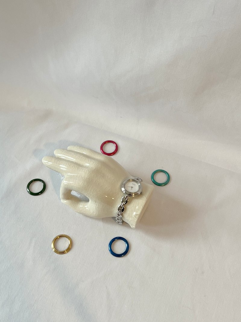 Gucci Change Bezel銀色中古手錶 6色外圈正常運作手鏈可按長度拆 - 女錶 - 其他金屬 銀色