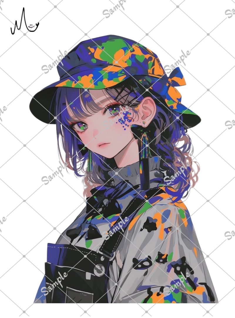 オリジナル人物ステッカー - 貼紙 - 紙 