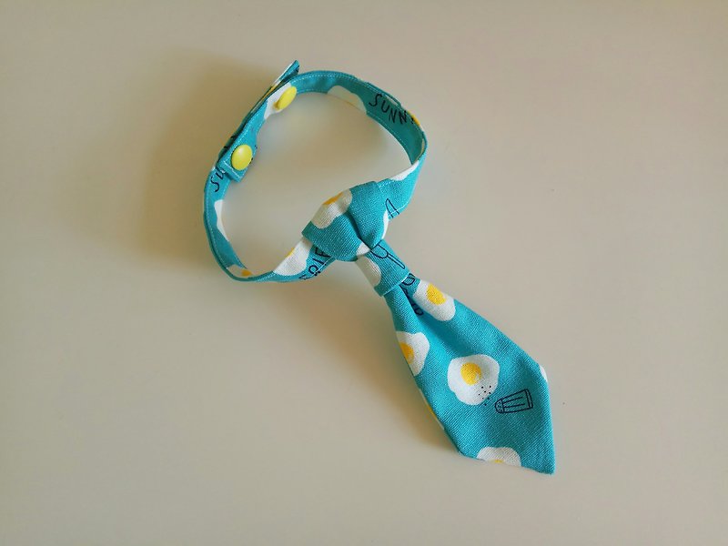 <Christmas present> Poached Egg Toddler Tie Baby Bow Tie 1 Tie tie - Other - Cotton & Hemp Blue