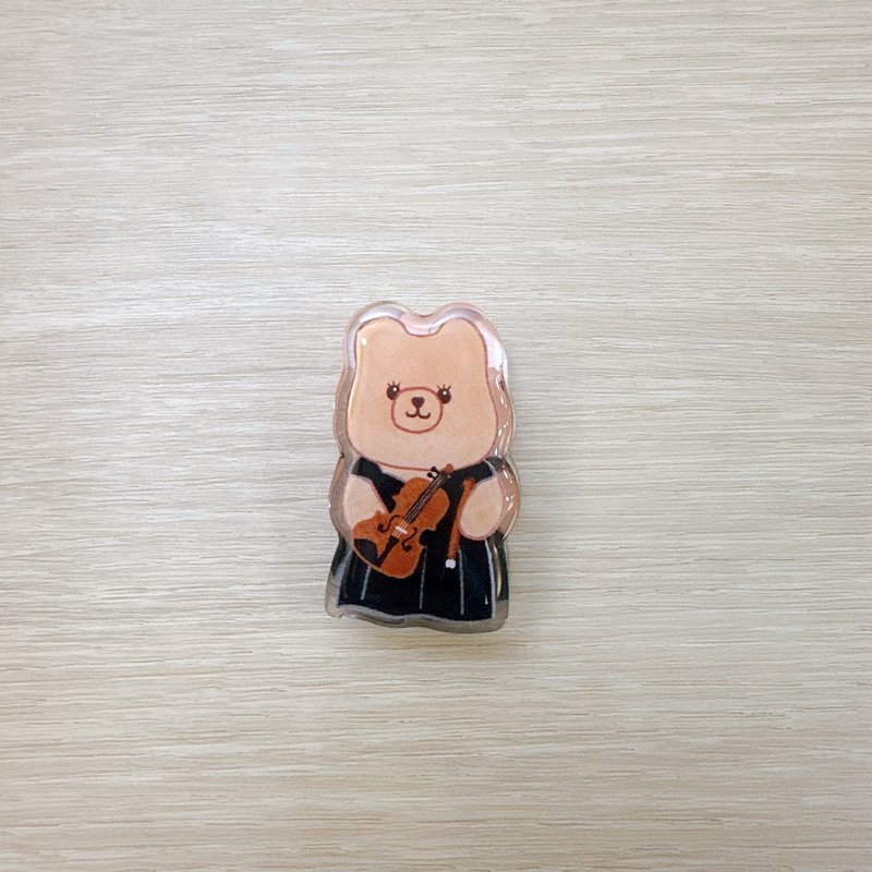 小提琴禮服 壓克力磁鐵夾 - 磁鐵 - 壓克力 