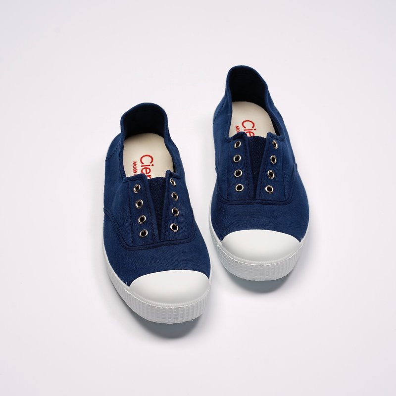 西班牙國民帆布鞋 CIENTA  70997 48 藍色 經典布料 大人 - 女款休閒鞋 - 棉．麻 藍色