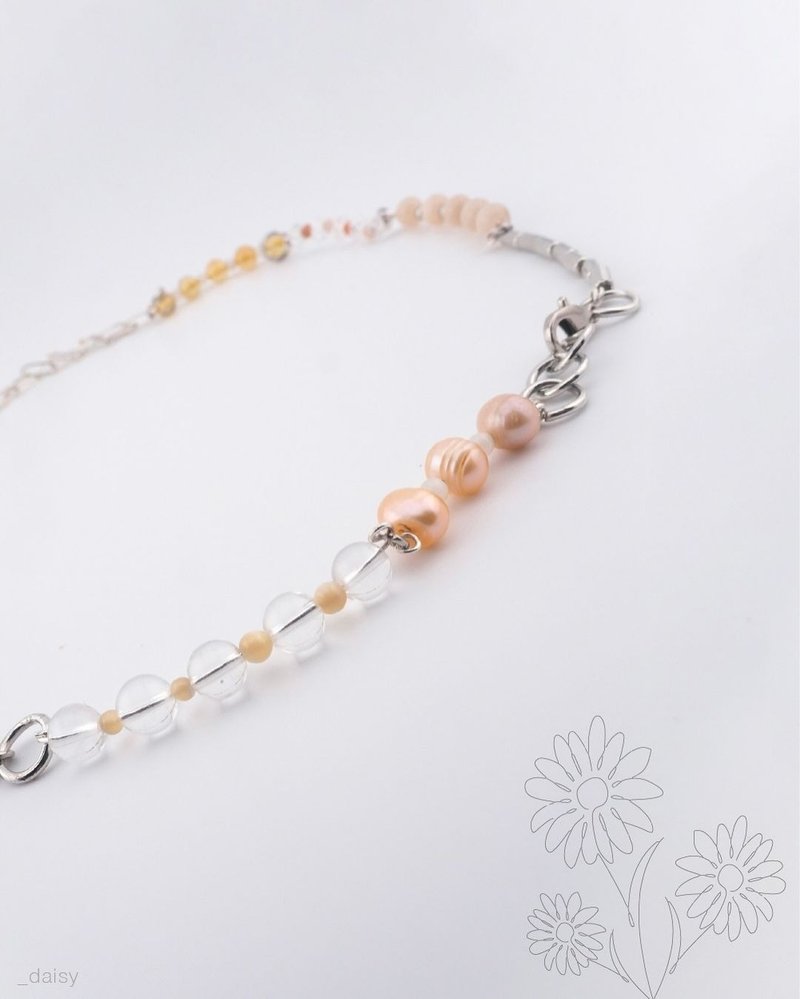 【Whispers of the Bloom Neckless】Fuchsia, Daisy, Nasturtium - สร้อยคอ - ทองแดงทองเหลือง หลากหลายสี