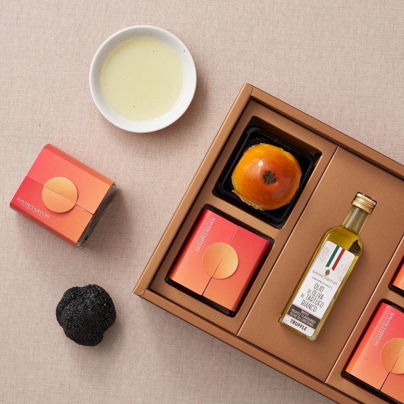 [Savigny Truffle] Earl Gray Truffle Egg Yolk Crispy Gift Box (early bird pre-order to enjoy free shipping & pre-order gift) - เค้กและของหวาน - อาหารสด 