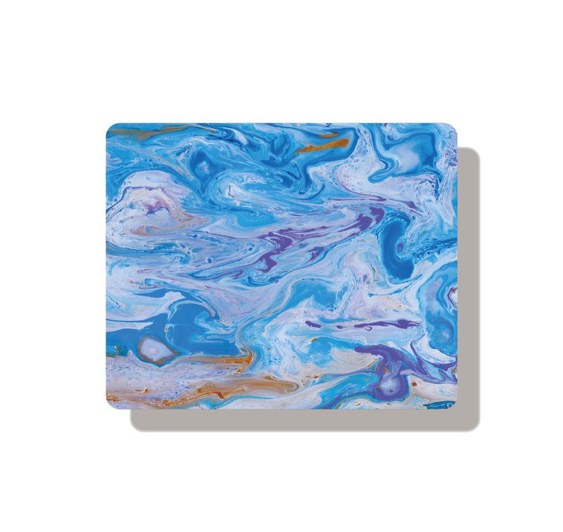 【Humi滑鼠墊 – 流體畫系列 -藍田生暖 】桌墊、辦公小物 - 滑鼠墊 - 環保材質 