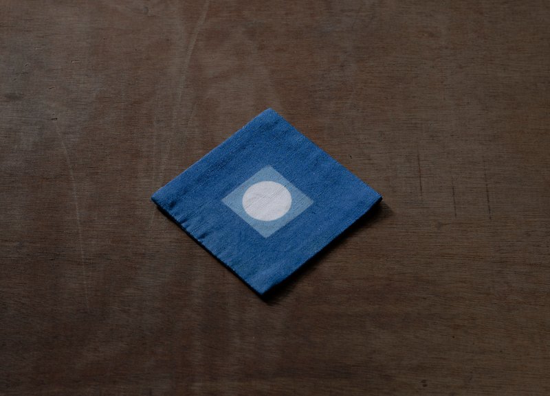 The Square Series-Coaster (one entry) limited dyed products - Items for Display - Cotton & Hemp Blue