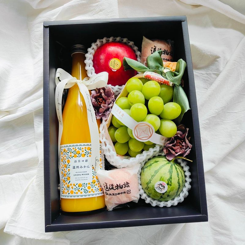 Carton Japanese Muscadine Fruit Comprehensive Gift Box - อื่นๆ - กระดาษ หลากหลายสี