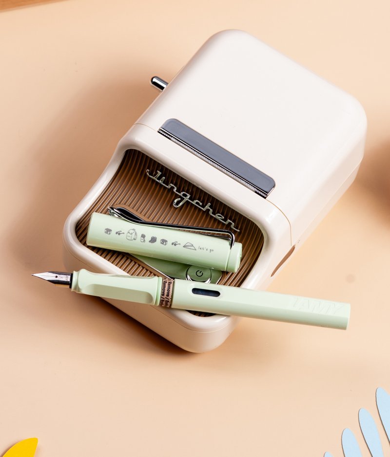 [Ray Engraved Words] LAMY Fountain Pen Single Gift Box/Safari Series - Mint Green [Let'go] - Fountain Pens - Plastic Green