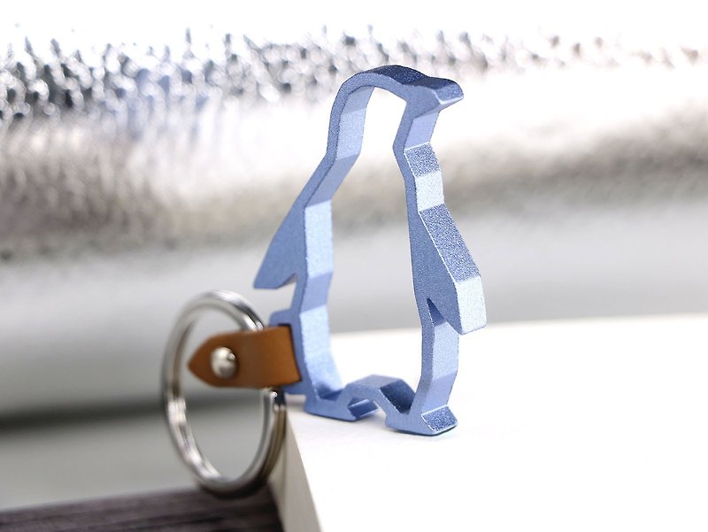 ZOO Animal Keyring - Penguin - ที่ห้อยกุญแจ - โลหะ สีน้ำเงิน