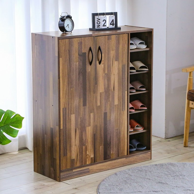 [Wei Man] Multifunctional large-capacity storage shoe cabinet storage cabinet storage cabinet shoe cabinet entrance cabinet cabinet - Storage - Other Materials Brown