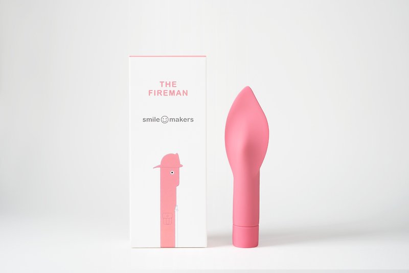 Smile Makers Fire Fighting Hero-Female Appealing Massage Stick for External Use of Clitoris - สินค้าผู้ใหญ่ - ซิลิคอน สึชมพู