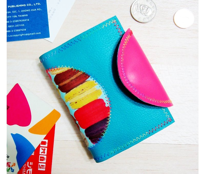 Macaron ticket card holder coin purse Card case coin purse - Coin Purses - Waterproof Material Multicolor