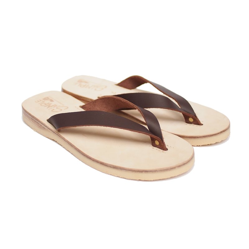 【SS Sandals】NAHA THE SANDALS - Sandals - Genuine Leather Brown