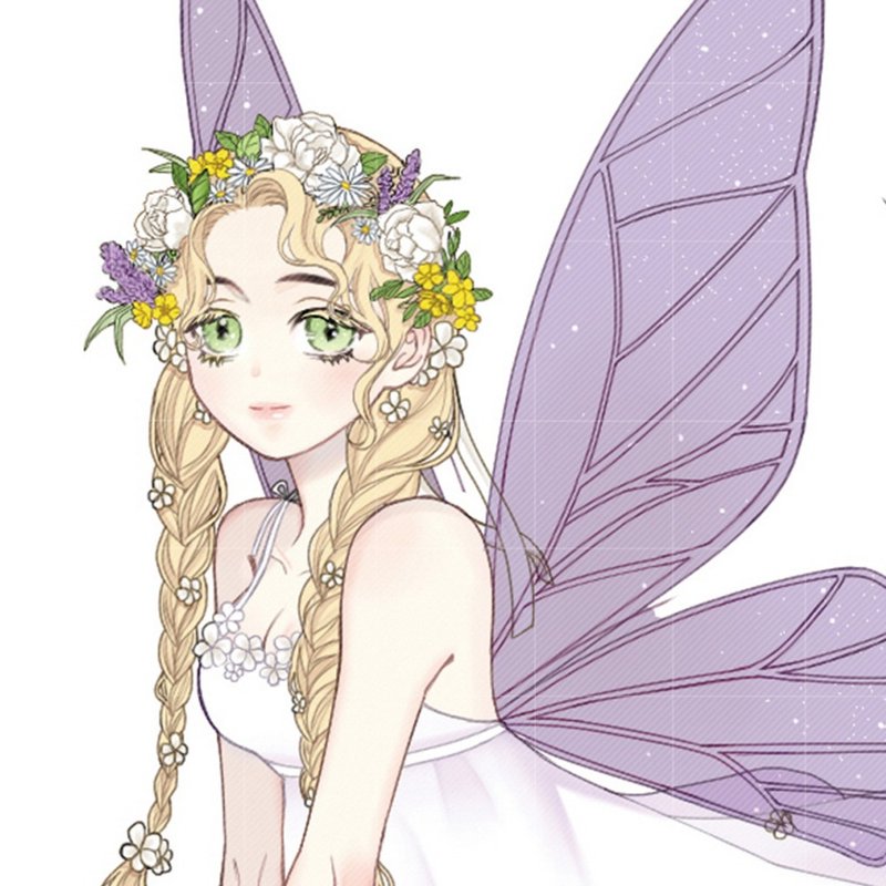 Flower fairy (eggong) person sticker girl sticker - 貼紙 - 紙 多色