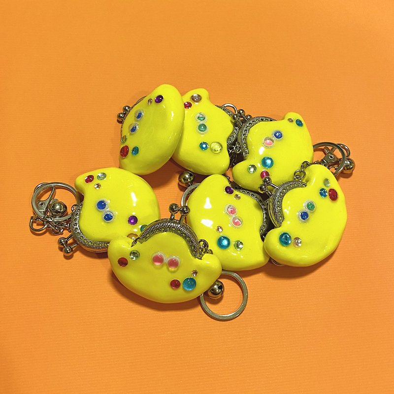 Lucky Yuan baby key ring - Keychains - Clay Yellow