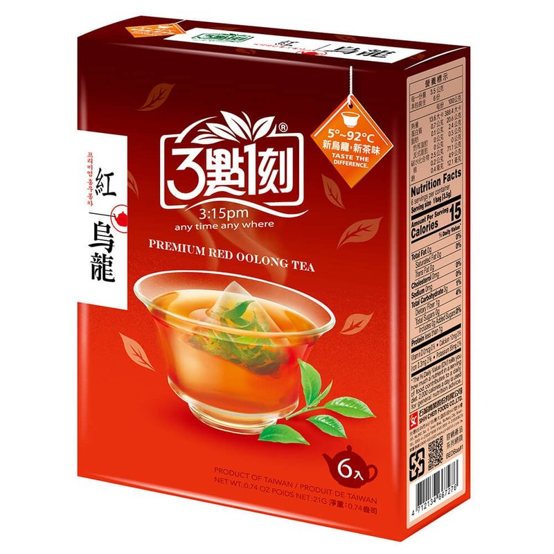 【3點1刻】紅烏龍茶 6入/盒 - 茶葉/茶包/水果茶 - 其他材質 紅色