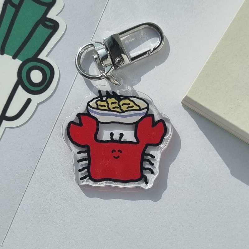 Mr.kkochge Acrylic Key-ring - ที่ห้อยกุญแจ - อะคริลิค สีแดง