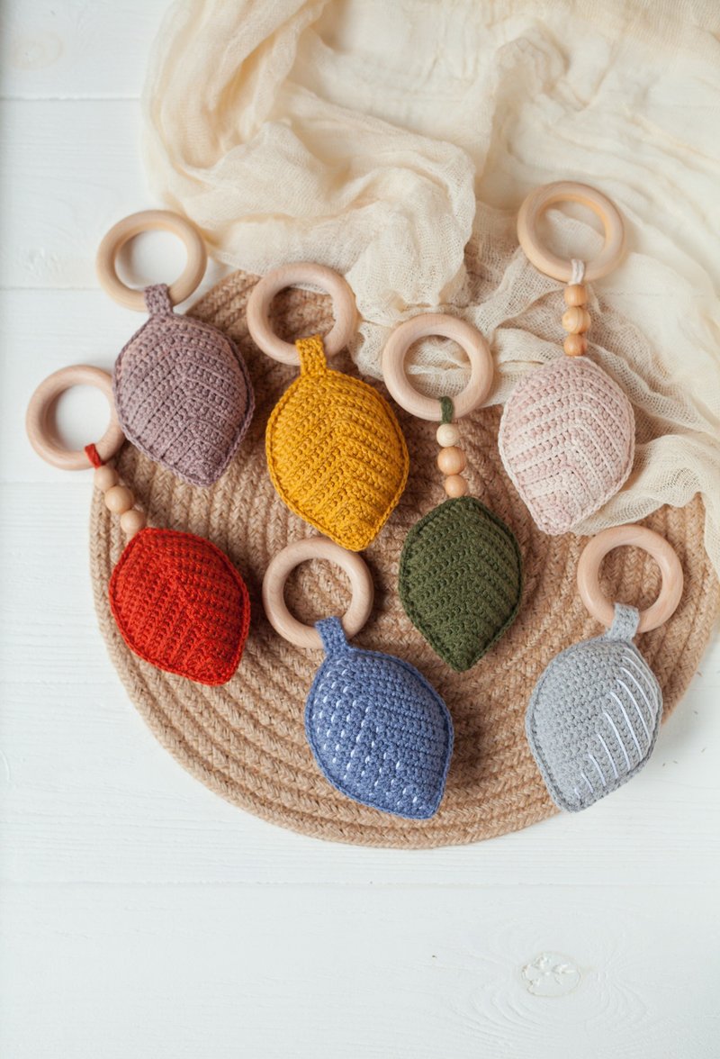 Leaf Baby Rattle Toy Instruction Manual - Digital Item Crochet Pattern - 手工藝教學/工具書 - 其他材質 