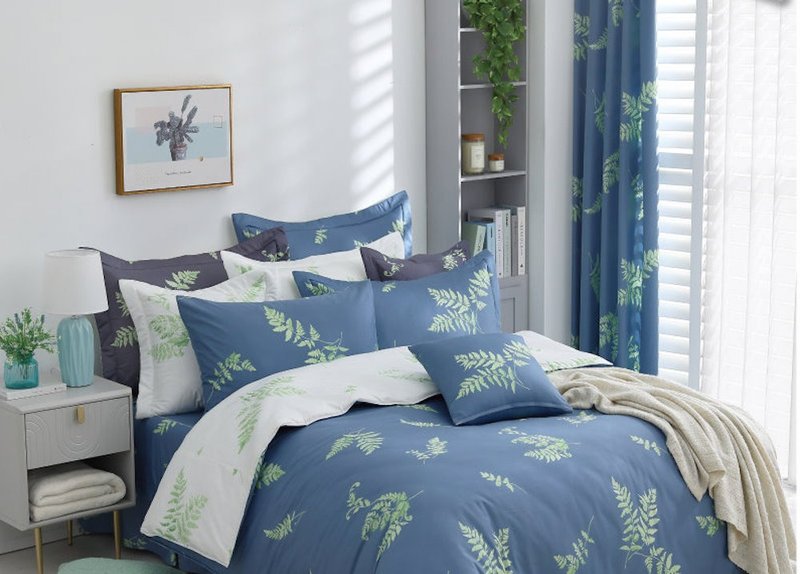 【R915-17 自然寫意】100% 40支精梳棉 七件式全套組 - 寢具/床包 - 棉．麻 多色