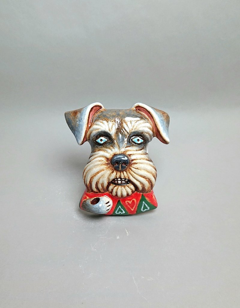 Schnauzer diffuser 02 (handmade ceramic products) - น้ำหอม - ดินเผา ขาว