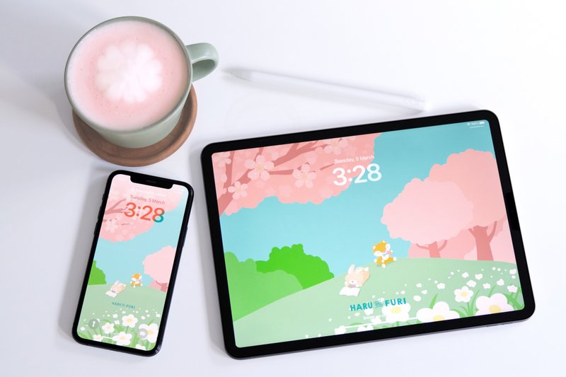 手機/iPad 桌布電子檔 - 春 - 電腦手機桌布/貼圖/App 圖示 - 其他材質 