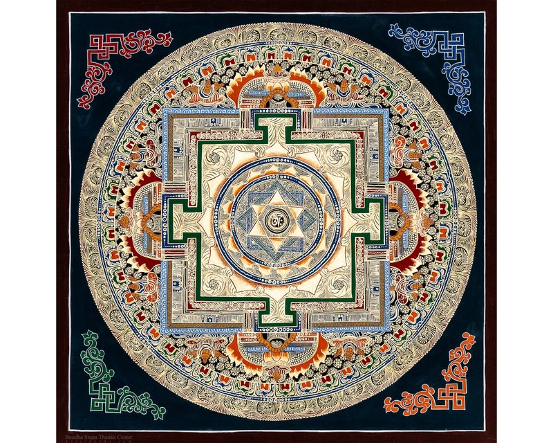 Vibrant Universal Mandala: An Expression of Spiritual Balance - Wall Décor - Other Materials Multicolor