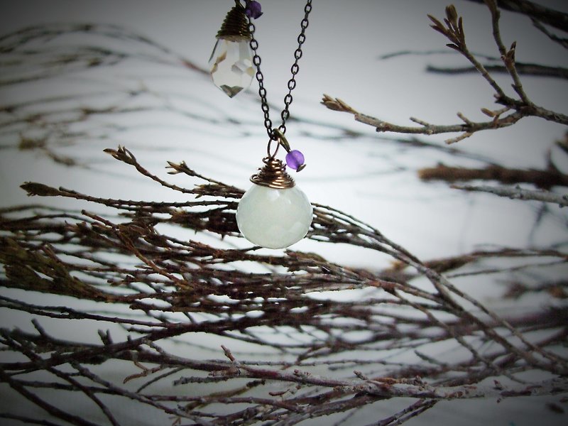 Necklace - the night is deep - Necklaces - Gemstone 