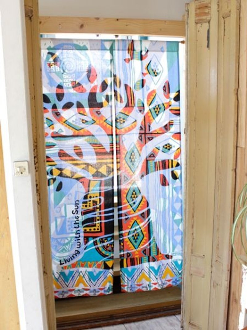 [Pre-order] ✱ ✱ curtain African totem trees (tricolor) - Items for Display - Cotton & Hemp Multicolor