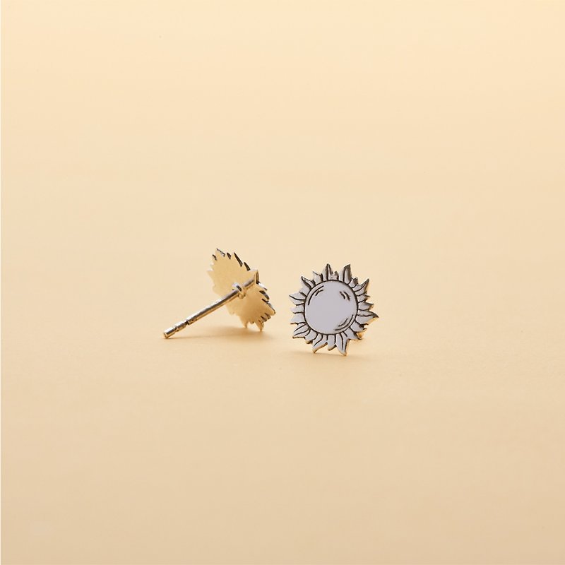 Earring Sun - Earrings & Clip-ons - Sterling Silver 