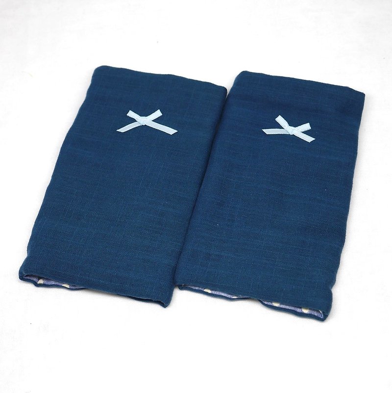 Japanese Handmade 8-layer-gauze droop sucking pads - ผ้ากันเปื้อน - ผ้าฝ้าย/ผ้าลินิน สีดำ
