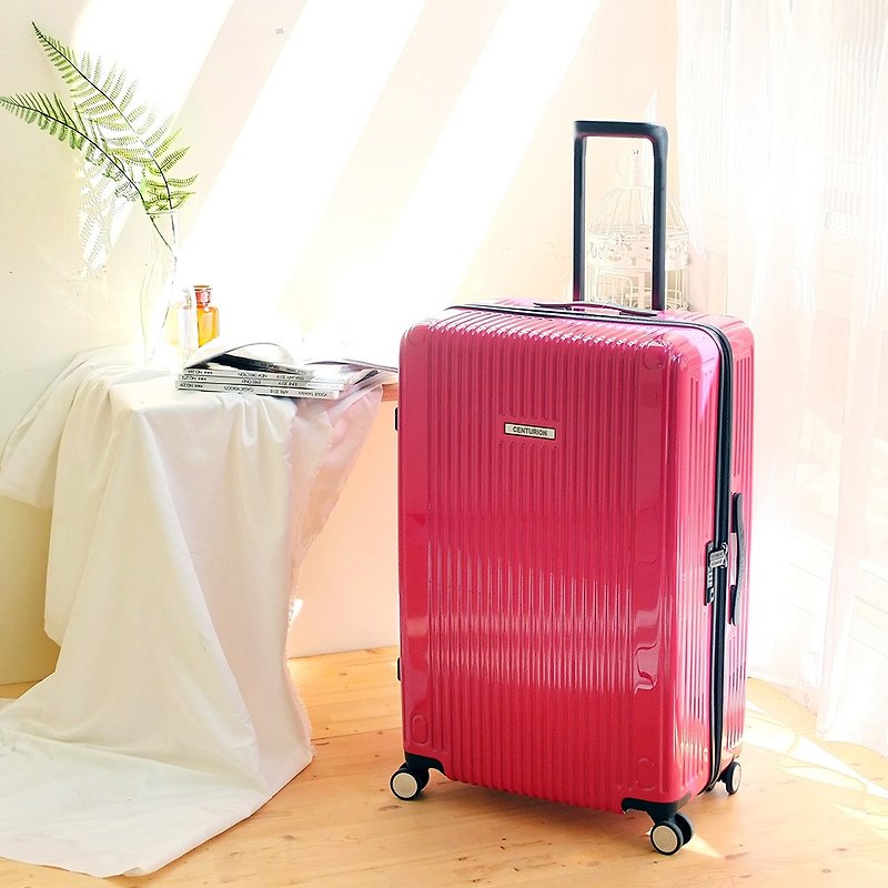 【CENTURION百夫長】拉鍊款29吋拉斯維加斯桃紅行李箱 - 行李箱 / 旅行喼 - 其他材質 紅色