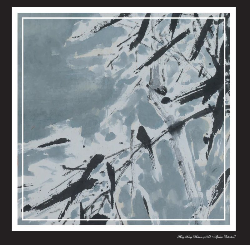 【高風亮節】香港藝術館IP聯乘經典真絲方巾|國潮港風新中式 - 絲巾 - 絲．絹 藍色