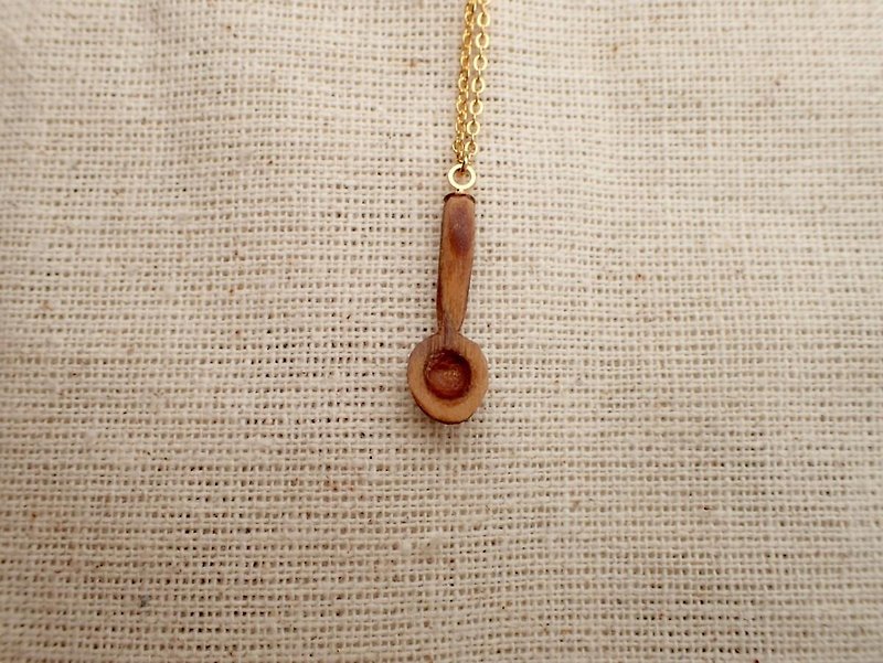 spoon necklace - Necklaces - Wood Brown