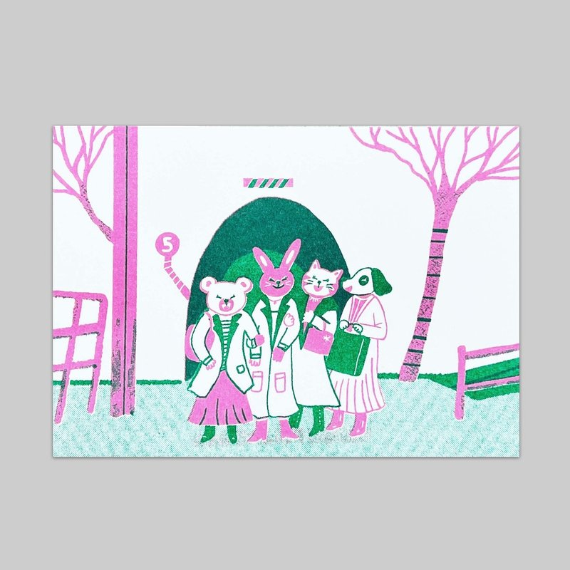 日劇//重啟人生//孔版印刷明信片/ポストカード - 卡片/明信片 - 紙 多色