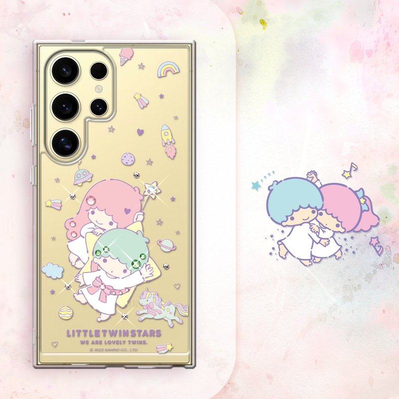 三麗鷗 Samsung Galaxy S系列防震雙料水晶彩鑽手機殼-星際雙子星 - 手機殼/手機套 - 其他材質 多色