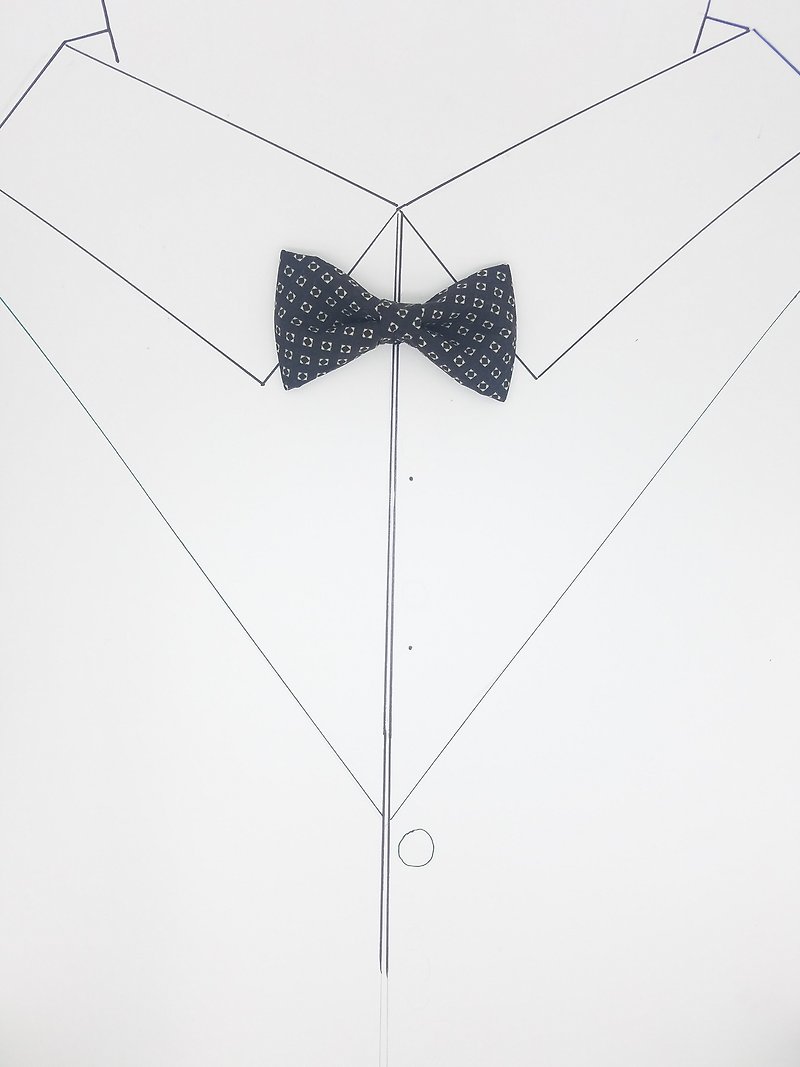 Brown rhombohedral necktie necktie decorations - Ties & Tie Clips - Cotton & Hemp Brown