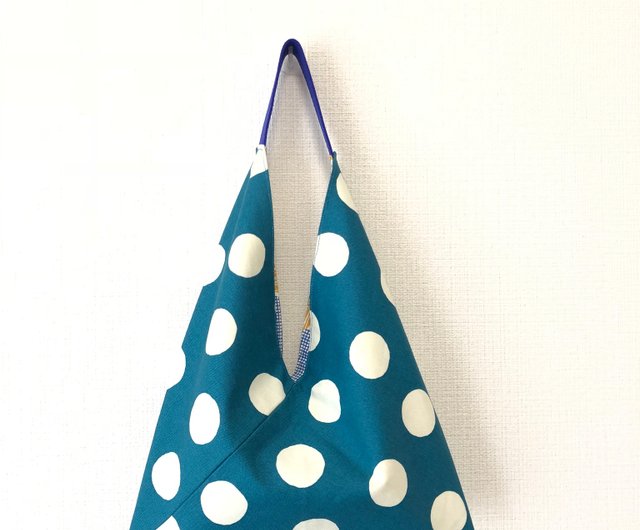 Triangle Tote Bag / Japanese Origami Bag - Rainforest - Blue - Shop chez-lu  Handbags & Totes - Pinkoi