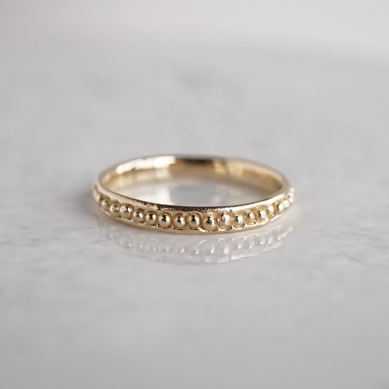 Grain ring  R081K10 - แหวนทั่วไป - โลหะ สีทอง