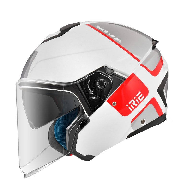 IRIE HELMETS NOVA - Bianco/CUBO BL3 (Rosso) - Helmets - Other Materials White