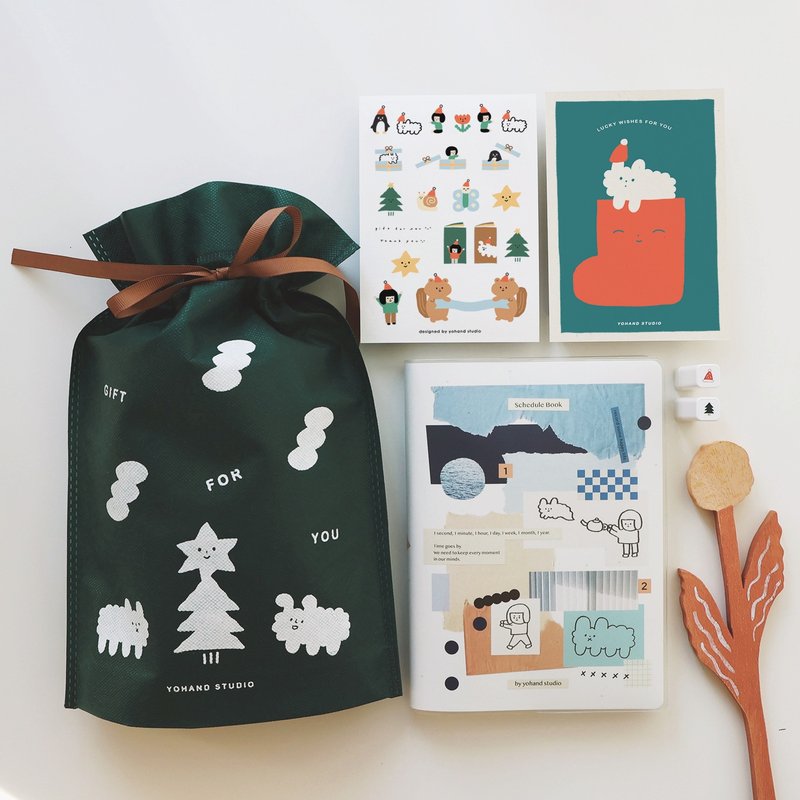 聖誕限定交換禮物 / 中 / 文具組 - 筆記本/手帳 - 紙 多色