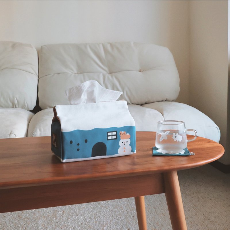 雪屋 / 衛生紙套 - 紙巾盒/紙巾套 - 防水材質 藍色