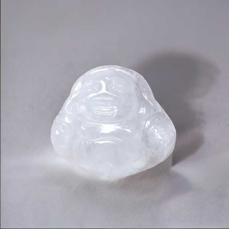 Ice jade Maitreya Buddha | Natural Burmese jade A grade jade | Gift giving - สร้อยคอ - หยก สีใส