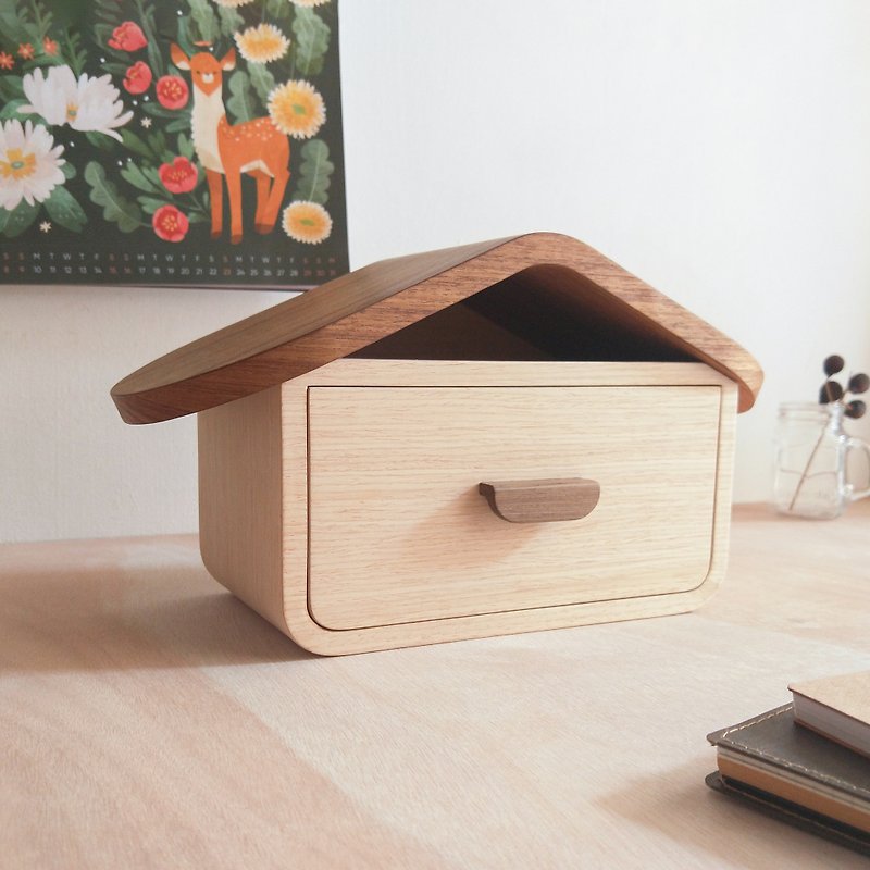 【WOOLI】 Cabin drawer storage box | size can be customized - กล่องเก็บของ - ไม้ สีกากี