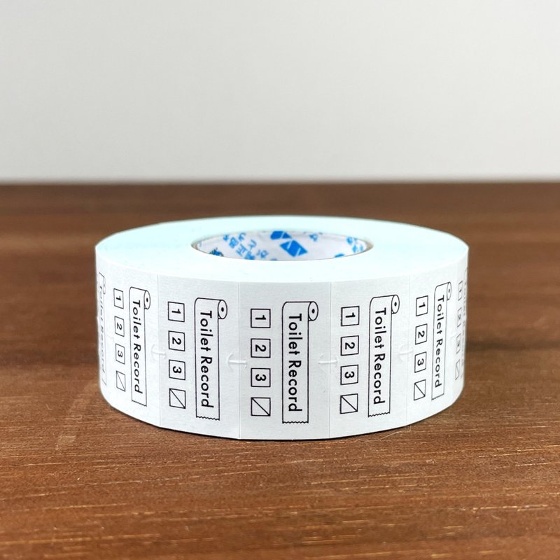 Diary Labeller Sticker Toilet Black Made in Japan Label Sticker Roll Sticker ls-013 - Stickers - Paper White