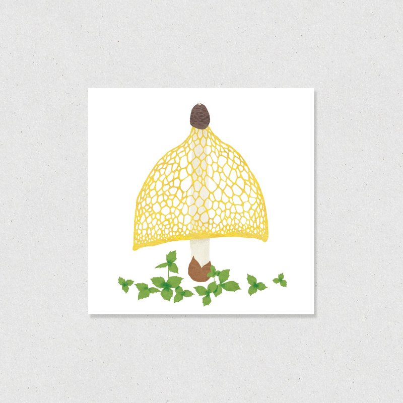 Mini 3cards Set / Yellow mushroom - การ์ด/โปสการ์ด - กระดาษ สีเหลือง