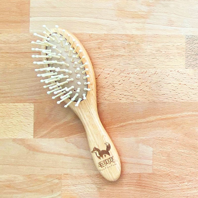 Furfunfun - Beech Massage Comb - Cleaning & Grooming - Cotton & Hemp Khaki