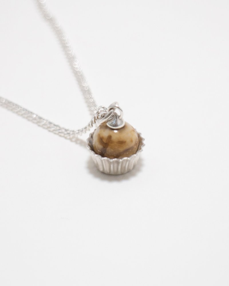 杯子蛋糕 純銀項鍊 - 項鍊 - 純銀 銀色