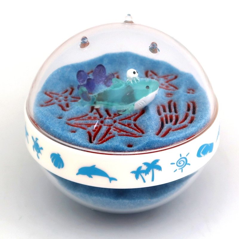 【夏日海洋】海洋想念/海潮之聲/鯊魚/雙面沙漏 - 擺飾/家飾品 - 壓克力 