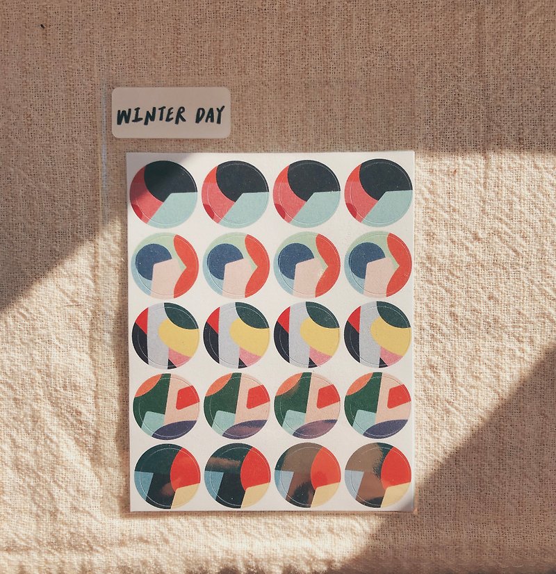 Circle#2 Circle Sticker - Stickers - Paper Multicolor